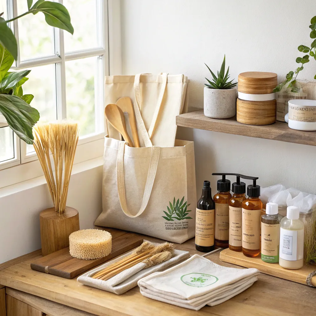 Eco-friendly products display